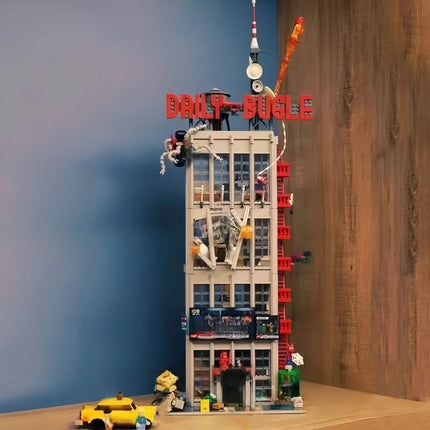 Cheapest 2026 Moc The Bugle Building Of Daily Avengers Tower Bricks Building Blocks Model Christmas Toy for Family Decor Gifts