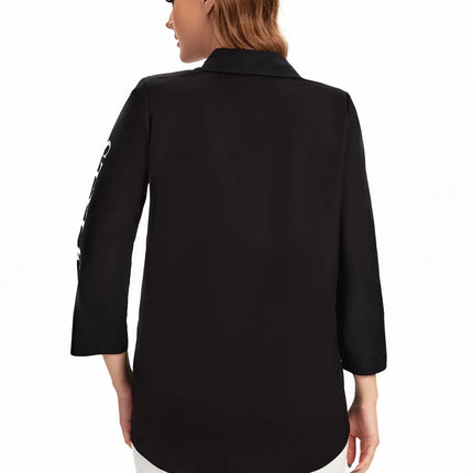 Women Plus Size Woven Spring And Summer Fashionable Shirt