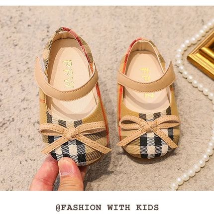 NEW Classic Winter Princess Shoes Baby Soft-solar Toddler Shoes Girl Children Plate Cloth Single Shoes 0-3 Years Old Bow Sandals