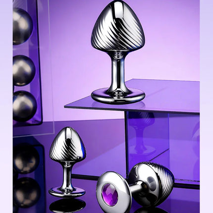 1PCS Mushroom Shaped Metal Anal Plug Anal Massage Dilator Prostatic Anal Stimulation Adult Couples Masturbation Toys