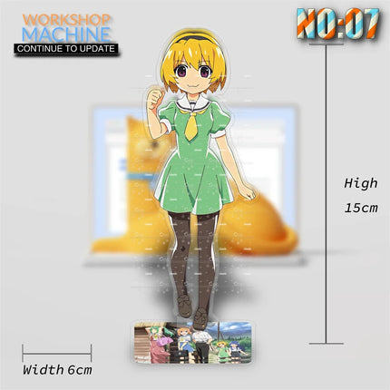 Loen Anime Peripheral Store Higurashi When They Cry HD Characters Acrylic Stand Model Plate Desk Ornaments Collect Charm Gifts