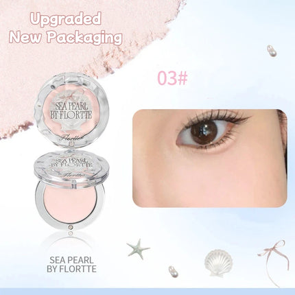 FLORTTE BUNNY Monochrome Highligh Powder Naturally Brightening Facial Blush Cream High Gloss Face Blusher Makeup Cosmetics
