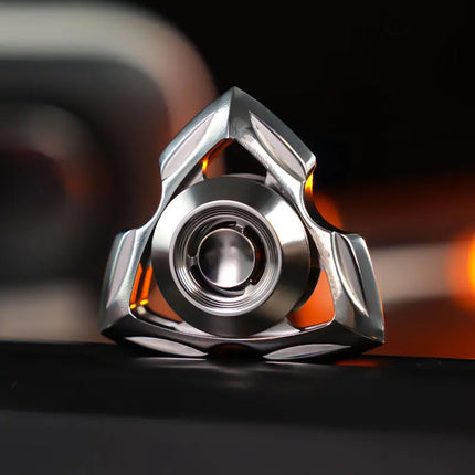 Tri Fidget Spinner Metal Hand Spinner with Steel Self-Lubricating Bearing Low Noise High Speed Focus Toy