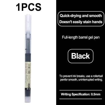 High Quality 0.5mm Quick Drying Fine Point Liquid Ink Pens Smooth Writing Comfortable Grip Non-Smudge for Office School Supplies