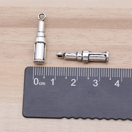 IFOCUS 10pcs/Lot Lipstick Charms For DIY Jewelry Making Zinc Alloy 24x5x5mm/0.94x0.2x0.2inch