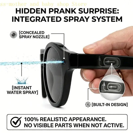 Pranks Invisible Sprinkling Sunglasses For Fun Gag Toy Novelty Sprinkle Water Glasses For BBQ Party Activity