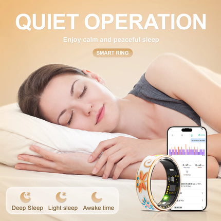 Fashion Healthy Smart Ring IP68 Waterproof Wireless Call Heart Rate/Sleep/Blood Oxygen Monitoring Android/IOS For Men Women