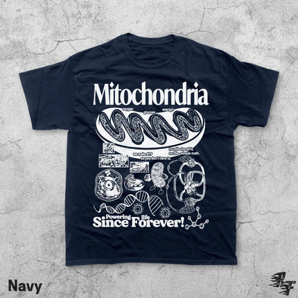 Geek Lab Humor Top Mitochondria Vintage Science T-Shirt Retro Biology Graphic Tee 90s Academic Cell Diagram Print T Shirt Unisex