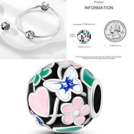 New 925 Sterling Silver Cactus Four Leaf Clover Charm Spring Green Series Bead Pendant For Original Beads Bracelet DIY Jewelry