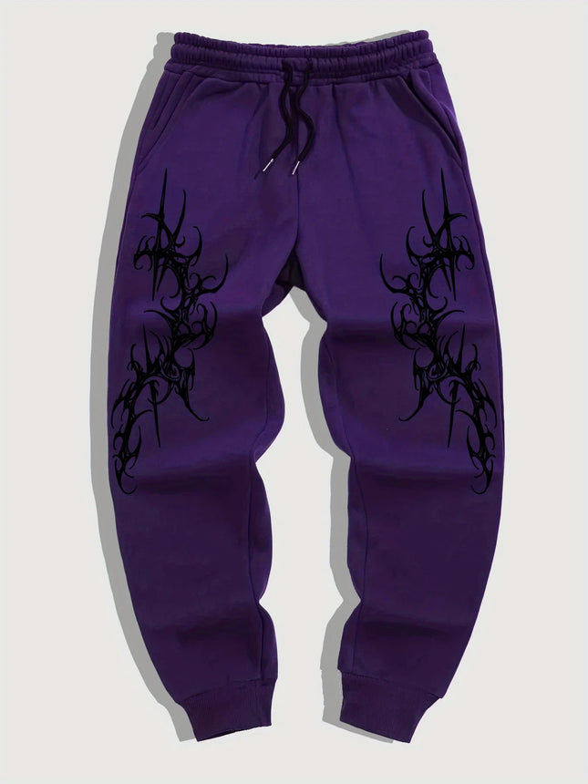 2026 Men's Gothic Print Casual Jogging Sport Pants Multifunctional Couple Pants Fashion Hip Hop Pants Comfortable Sport Pants