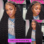 13x6 Deep Wave Wig / 250% / 28inches|United States