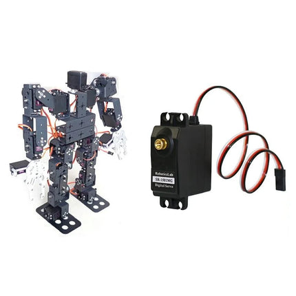 New 17 Dof Humanoid Robot Servo Educational Robot Dance Robot Claw Biped Walking Robot for Teaching DIY Kit Programmable Robot