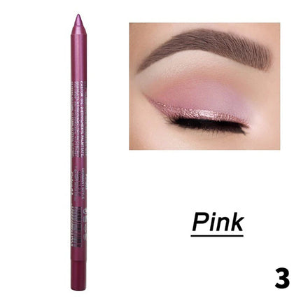 1Pc 14 Colors Eyeshadow Pen Multifunctional Highlighter Pearl Glitter Eyeliner Gel Eye Makeup Pen Monochrome Highlighter