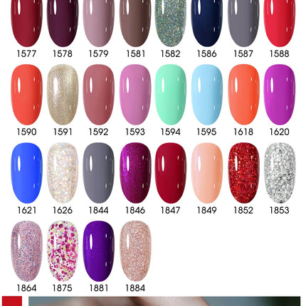 Arte Clavo Colourful Gel Nail Polish Nail Art Gel Varnishes Macaron Color Nail Semi Permanant Soak Off LED UV Gel Nail Varnishes