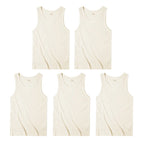 5pcs Beige / 4XL