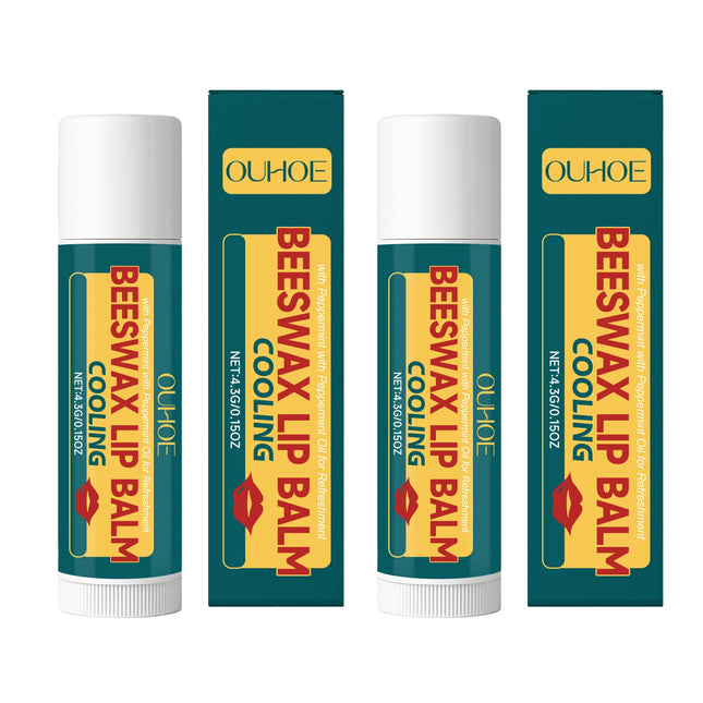 Mint Beeswax Lip Balm Improve Dryness Reduce Dead Skin Fade Lips Lines Non-Sticky Moisturizing Brighten Lipstick Daily Lip Care