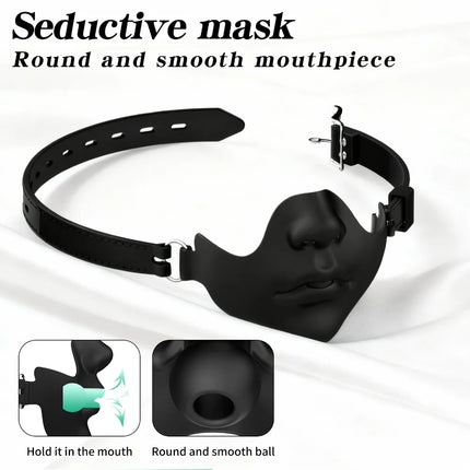 Full Silicone Mouth Gags BDSM Breathable Ball Gag Adjustable Belt Bondage Restraints Adult Games Sex Toys for Couple Role Play