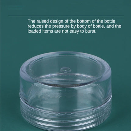 100pcs 2g/5g/10g Empty Plastic Jar Pots Transparent Sample Bottles Eyeshadow Cream Lip Balm Container Portable Makeup Jar