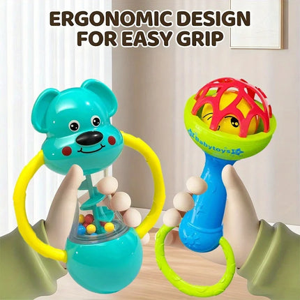 Blue Style Single Head Bell - Vibrant Animal-Themed Musical Instrument for Toddlers, Durable ABS Material, Perfect for Playtime