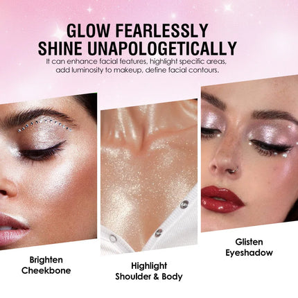 Creamy Eyeshadow Palette 8 Shade Set Buildable Sparkle and Highlight Easy Blend No Fallout for Woman Girl Quick Makeup Essential