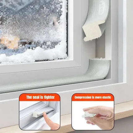 Push Pull Window Seal Strip Set for Sliding Windows and Doors Windproof Soundproof Dustproof Easy Install Sealing Strips