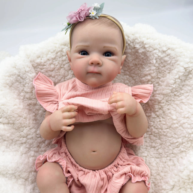 NPK 19-inch Bettie Full Body Collectible Art Doll for Girls Waterproof Bath Toy with Hand-Painted Hair vinyl Doll
