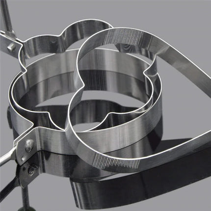 Stainless Steel Fried Egg Egg Mold Steel Fried Cooking Tools Kitchen Accessories Tools Kitchen Steel Egg Egg Shaper Omelette Mol