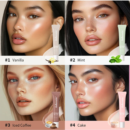 Butter Lip Balm Moisturizing Lip Gloss Oil Long Lasting Nourishes Smoothing Deep Hydration Daily Care Butter Lip Balm Makeup