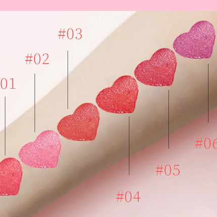 Heart Blush Stick Sponge Stamp Facial Blush Waterproof Brightening Face Contouring Shadow Blusher Tint Cheek Korean Cosmetics