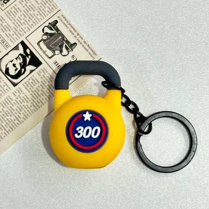 Mini Barbell Plates Key Chain Water Cups Creative Simulation Dumbbells Keyring Kettlebells Bag Charm Fitness Series Pendant
