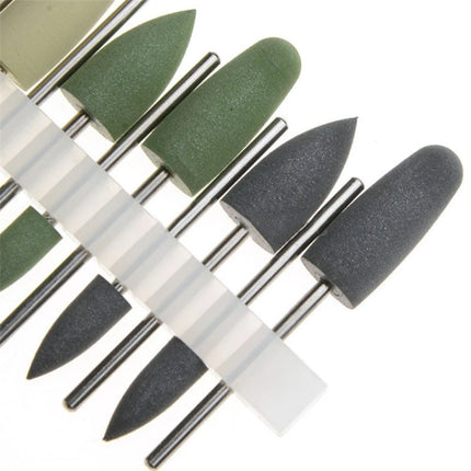 5Boxes Dental Invisible Denture Base Polishing Set HP0412 Polishing Grinding Head Grinding Head Rubber Grinding Head