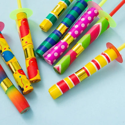 10pcs Magic Show 2M Retractable Rolling Paper Stick Retractable Decompression Magic Stick Toy Telescopic Stick Entertainment Toy