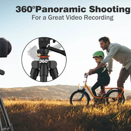 NA-3110 Phone Tripod Stand 102cm Universal Photography for Gopro iPhone Samsung Xiaomi Huawei Phone Aluminum Travel Tripode Par