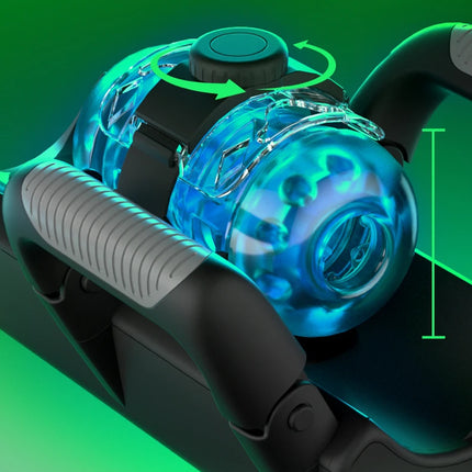 Fully Automatic Handle Masturbator 6-Segment Fixed-point Telescopic Male One-Key Burst Masturbation Cup Trainer Sex Toys for Men