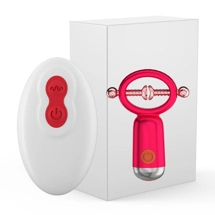 Electric Nipple Clip Adjustable Breast Massage Vibrator Adult 10-frequency vibration Nipple Clip SM Supplies for Couples Sex Toy