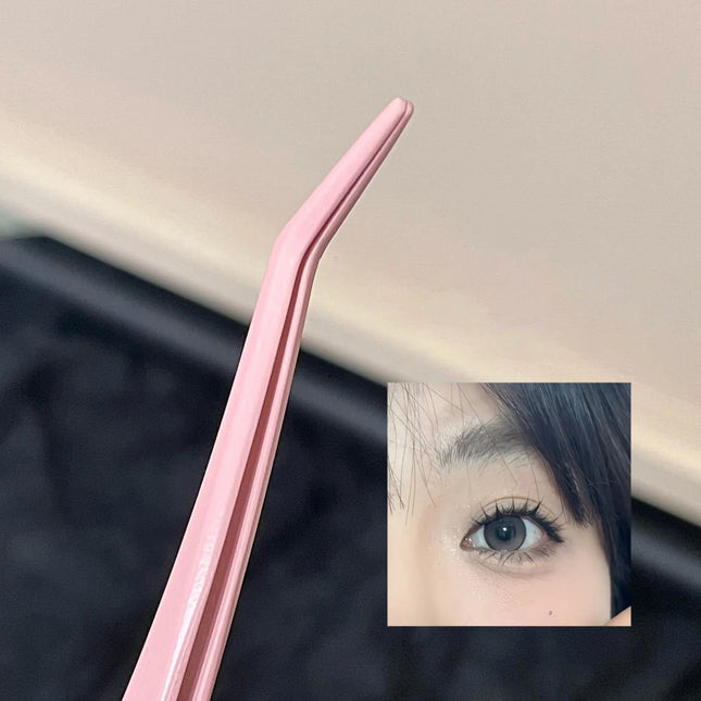 Stainless Steel Eyelash Tweezers False Eyelashes Applicator lash extenstions Removal Tweezer fake Lashes Extension makeup tools