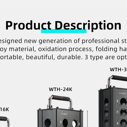Multi-channel Al alloy Cable Blank Cable Box 16/24/32 Channels for Stage Mobile Audio XLR Male Female Audio Signal Cablebox hole