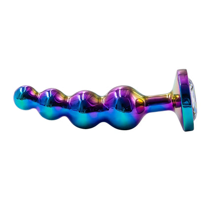 Metal Anal Plug Prostate Massager Anal Beads Butt Plug Metal Dildo G-spot Stimulating Sex Toys for Men and Women But Plug