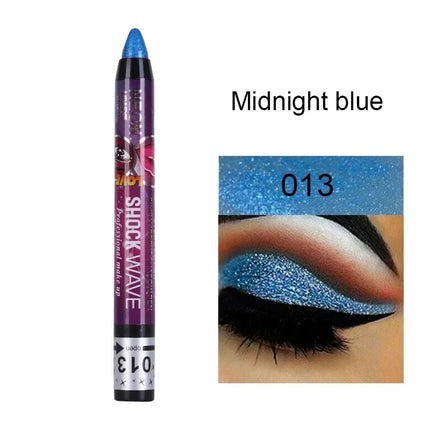 36 Color Eye Shadow Pen Waterproof 2 In 1 Not Smudge Eye Shadow Stick Lip Makeup Pen Glitter Shimmer Long-lasting Eye Shadow Pen