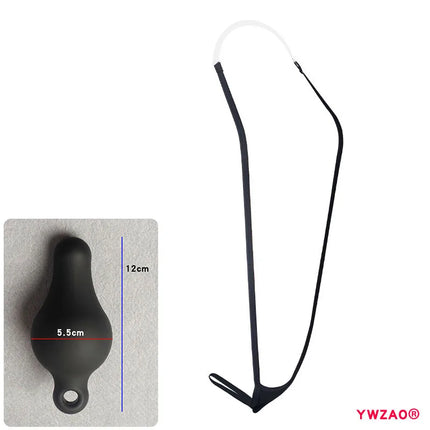 YWZAO Hanging Neck Underwear Adult Plug Anal Fisting Toys Butt Dildo Thongs Lingerie Anus Ass Panties Men's Briefs Sexy Gay