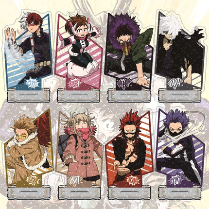 My Hero Academia Action Pose Version 10cm Acrylic Stand Figures keychain Anime Collectible Merchandise Decoration Fan Gift