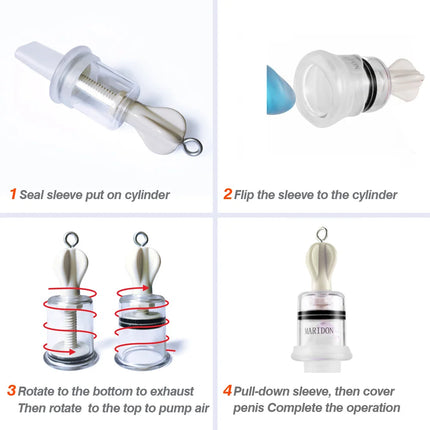Max Penis Enhancement Enlarger Tension Device Male Penis Stretcher Growth Penis Extender Physical Exercise Penis Vacuum Pump 18+