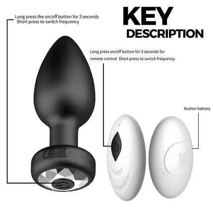 Anal Plug Butt Vibrator Wireless Control Adult Sex Toys Female Masturbator Stimulator Male Prostate Massager Vibrator Portable