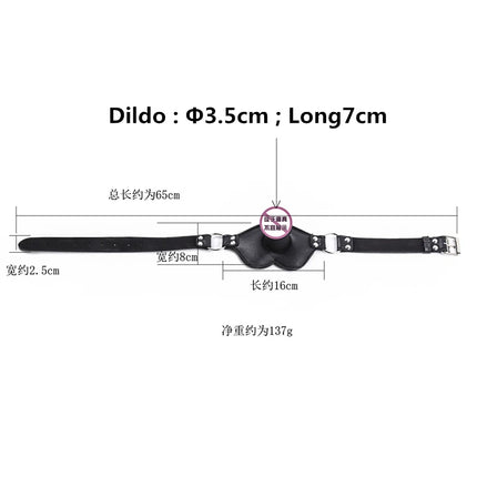 Adult Sex Products Silicone Dildos Gag  Leather Harness Open Mouth Gag Bondage BDSM Sex Toys for Couple Adult Games Erotic Toys