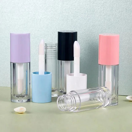 10/30/50pcs 6ml Round Empty Lip Gloss Tube Big Lip Brush Rod Lip Glaze /Lip Oil Tube Liquid Lipstick Tube Cosmetic Container