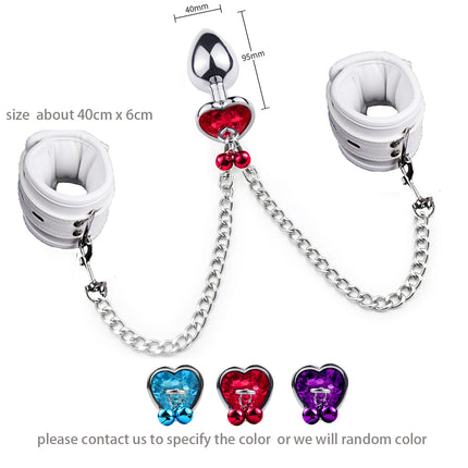 Thierry Wrist to Anal Plug Bondage Kit Handcuffs Connect with Butt Plug Adult Games SM Sex Toys for Women Men Fetish Sex Product