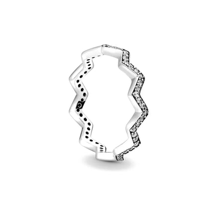 2025 New 925 Sterling Silver Shiny Classic Square Crown Heart-shaped Ring Exquisite Luxury Charm Jewelry Holiday Surprise Gifts