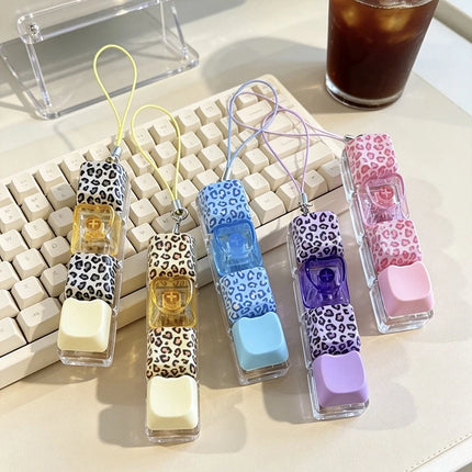 Heart Keyboard Fidget Keychain Stress Releasing Decompression Keychain Press The Keyboard Button Bags Hanging Charm Pendant Gift