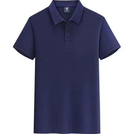 Summer 100% cotton overalls polo shirt custom company logo embroidered lapel short-sleeve T-shirt printing