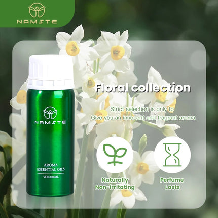 TROVEZ&Namste Floral 100ML Essential Oils Diffuser Hotel Air Freshener Perfume Oil Advanced Alcohol-free Fragrance Essential Oil